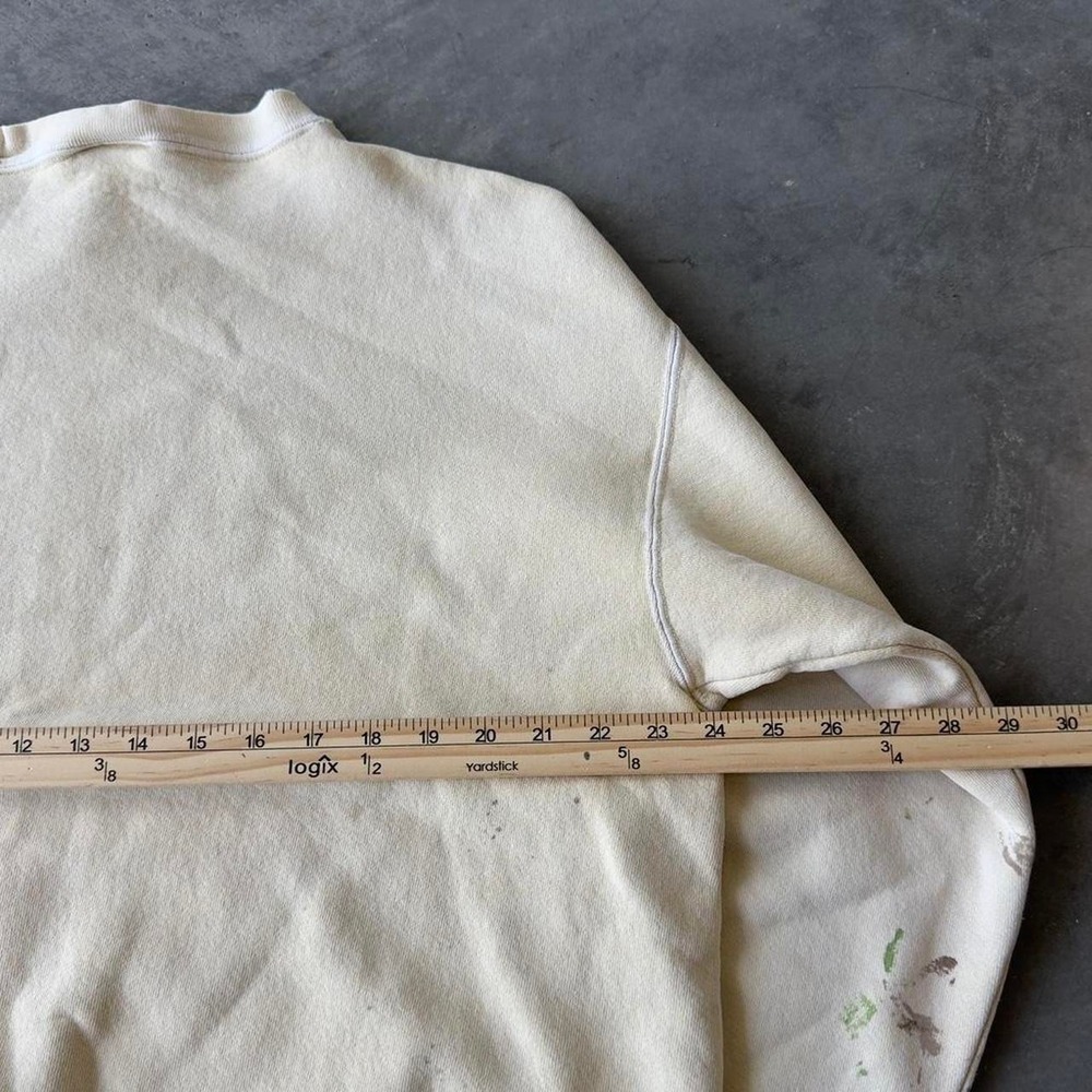 Vintage 90s heavyweight kiawah sunfaded yellow crewneck - Picture 4 of 6